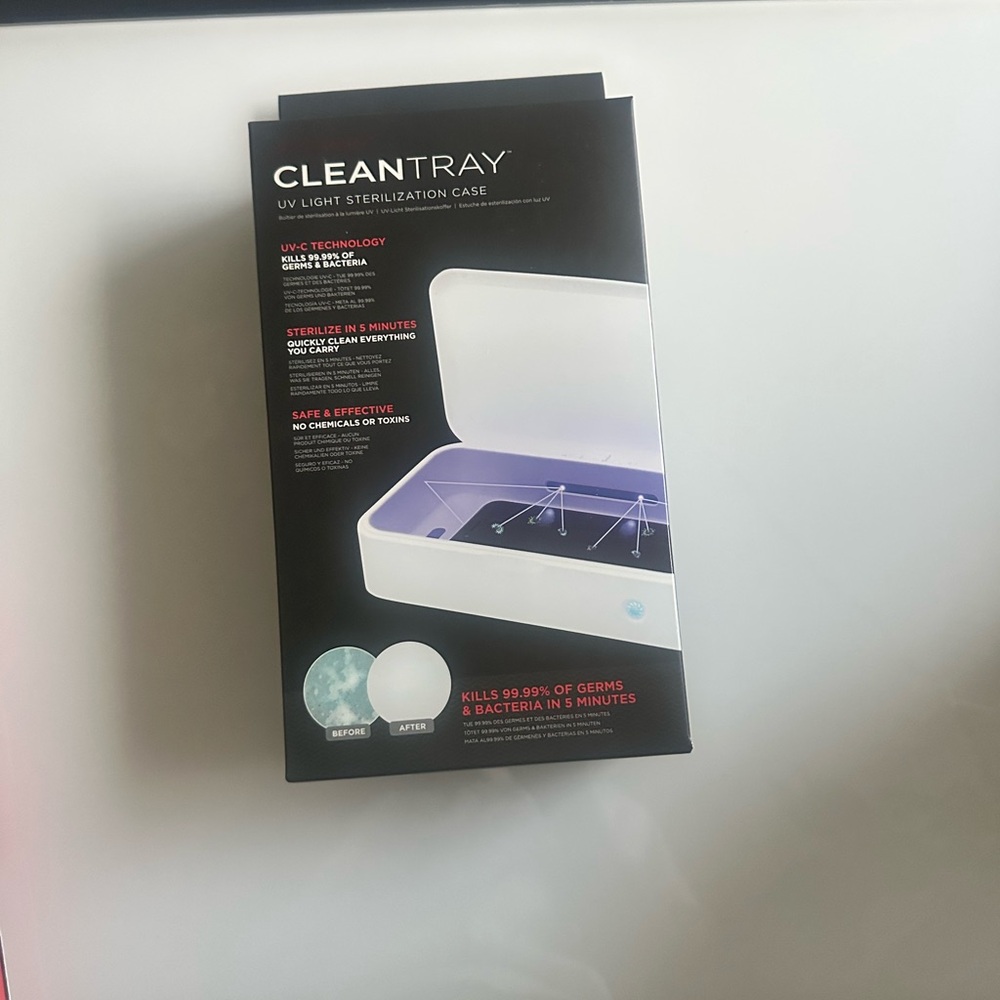White UV Light Sterilization Case